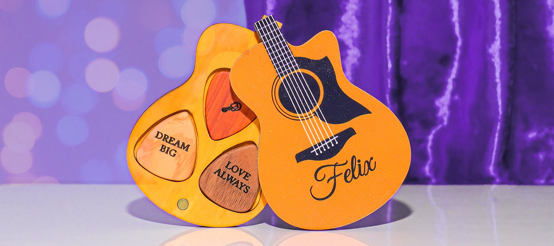 Customized Wooden Guitar Picks are the Perfect Gift for Music Lovers - United Bracelets