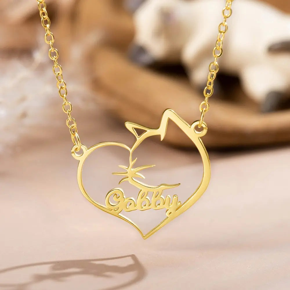 Personalised Loved Cat Necklace