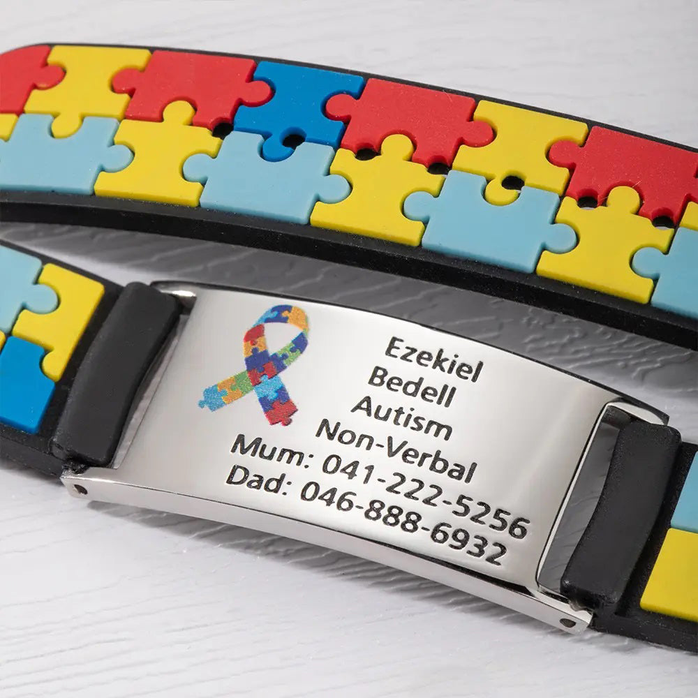 Personalised Autism Awareness Bracelet