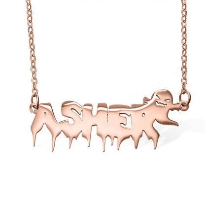 Halloween Style Name Necklace
