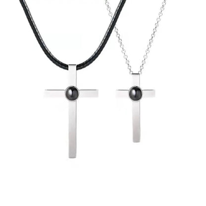 Cross Projection Necklace Set