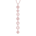 7 Chakra Necklace in Sterling Silver - United Bracelets