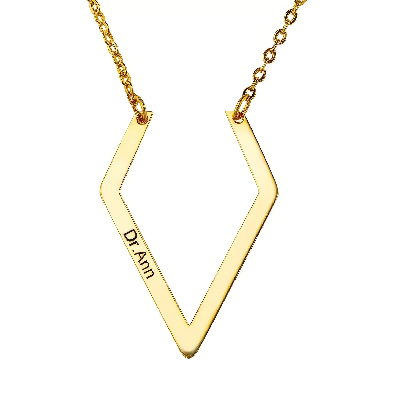 Geometric Ring Holder Necklace