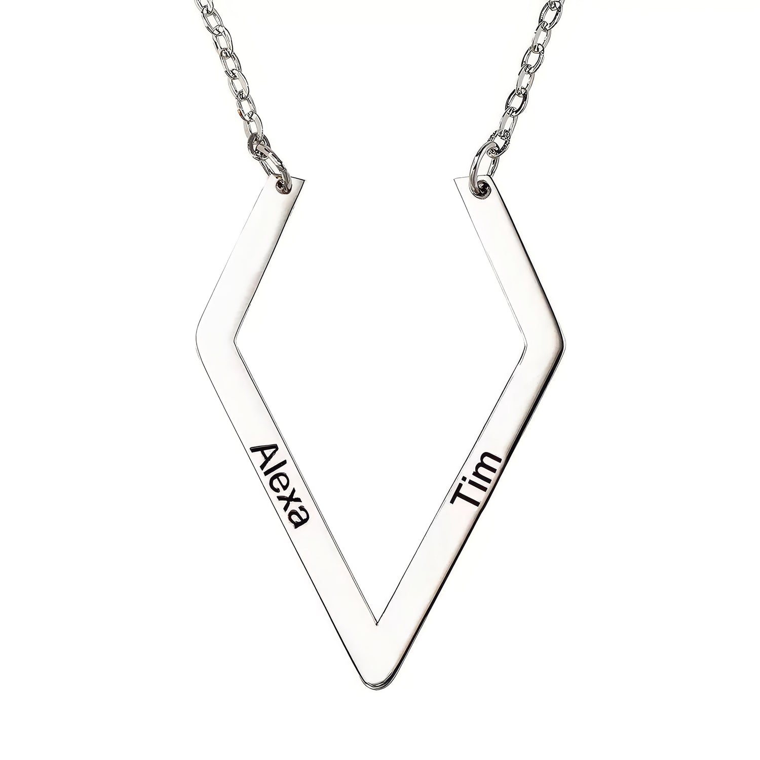 Geometric Ring Holder Necklace