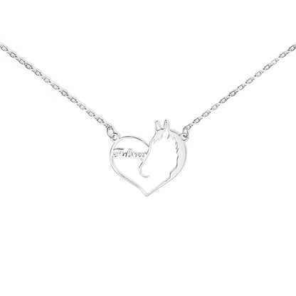 Personalised Loved Horse Necklace