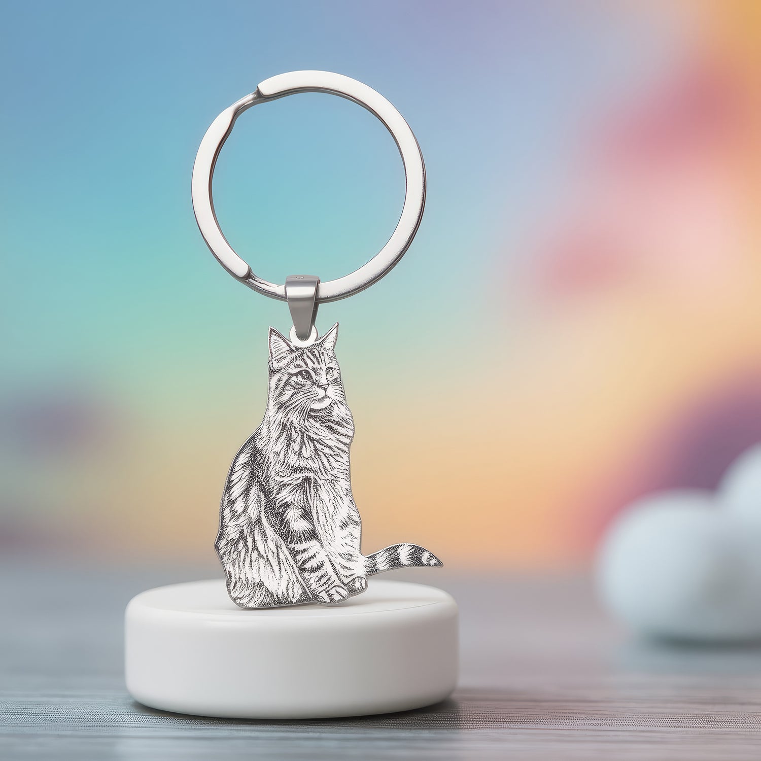 Personalised Pet Charm Keyring
