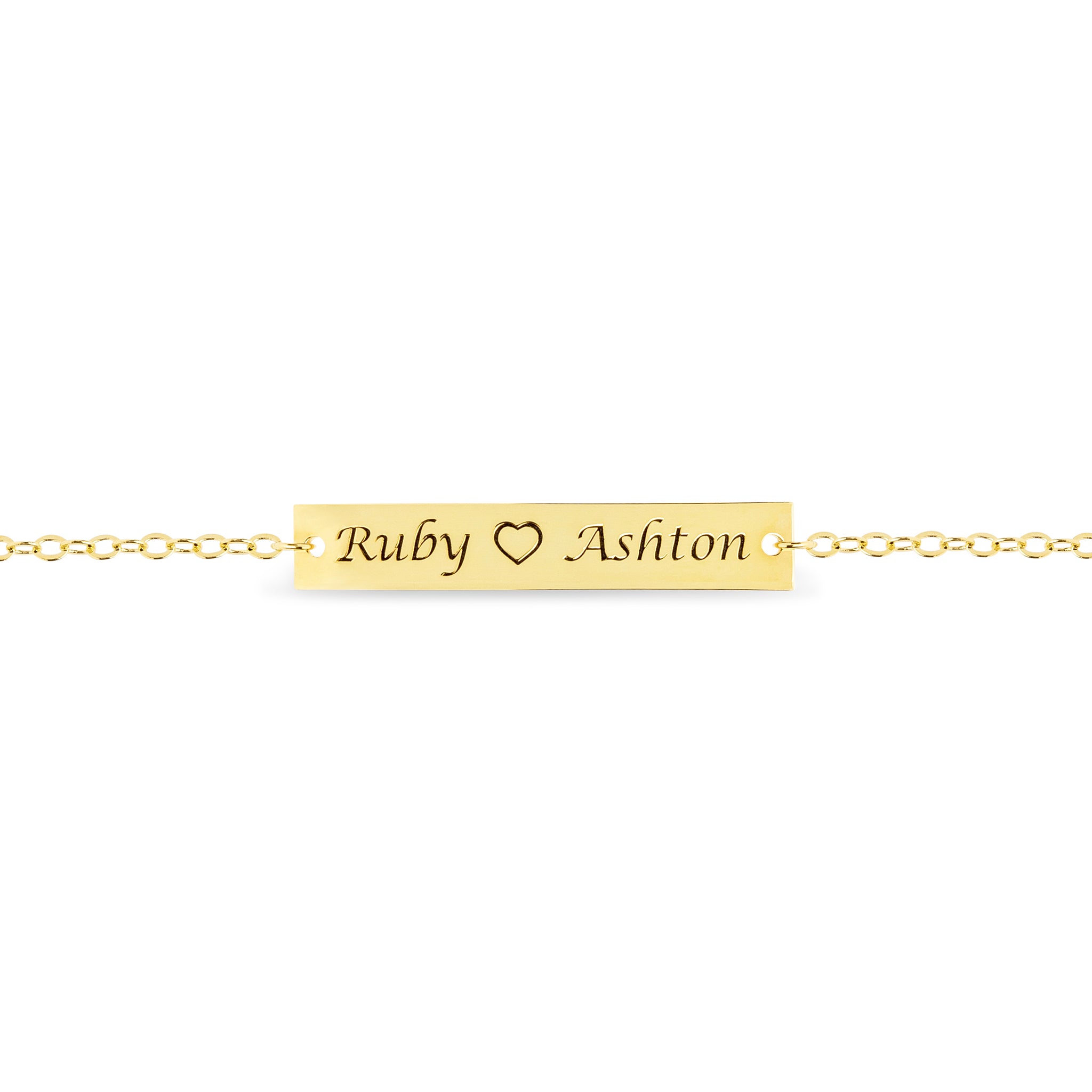 Petite Boutique Custom Name Bar Bracelet- Gold Silver Rose Gold India | Ubuy