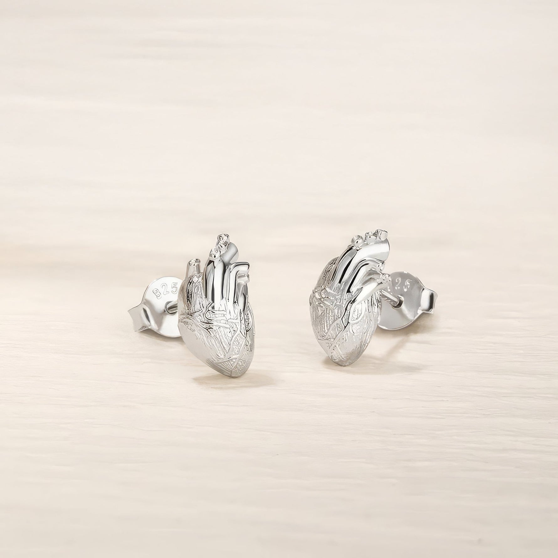 Anatomical Heart Stud Earrings - United Bracelets