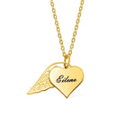 Angel Wing Heart Necklace - United Bracelets