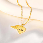 Angel Wing Heart Necklace - United Bracelets