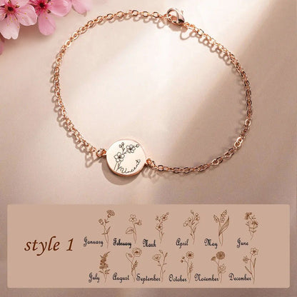 Birth Flower Bracelet - United Bracelets