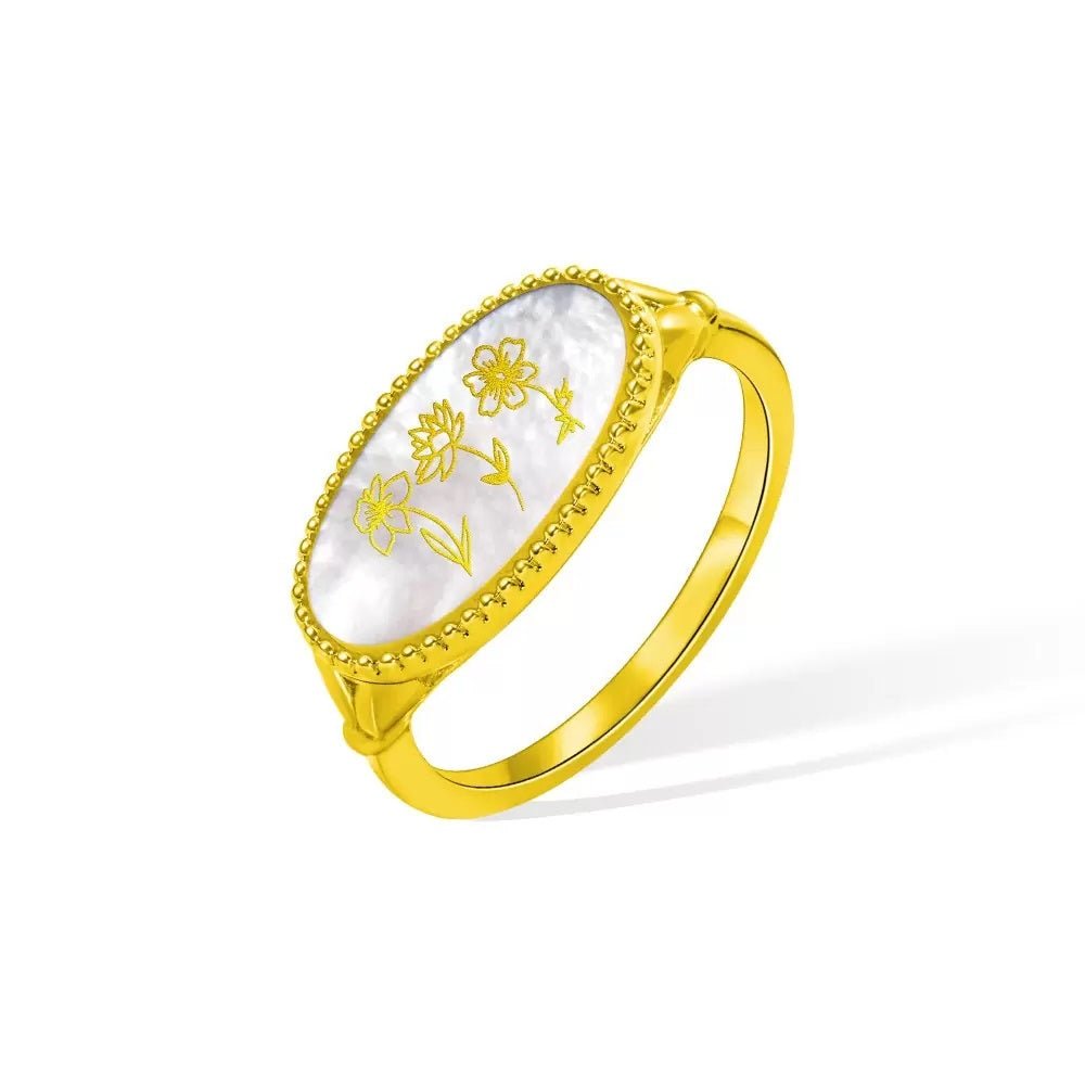 Flower Ring Design Little Girls Gold Rings Flower Design Ring Gold