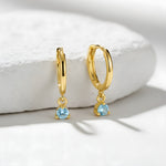 Birthstone Drop Huggies - United Bracelets