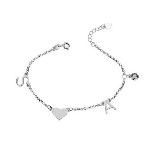 Birthstone Initial Anklet - United Bracelets