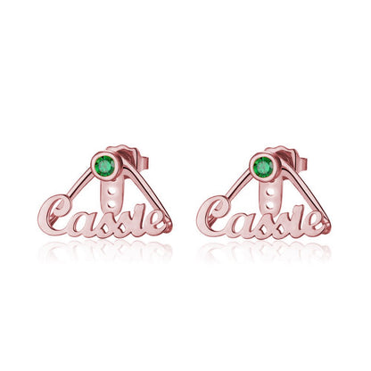 Birthstone Name Earring Jackets - United Bracelets