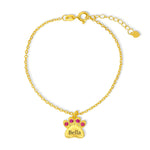 Birthstone Paw Print Bracelet - United Bracelets
