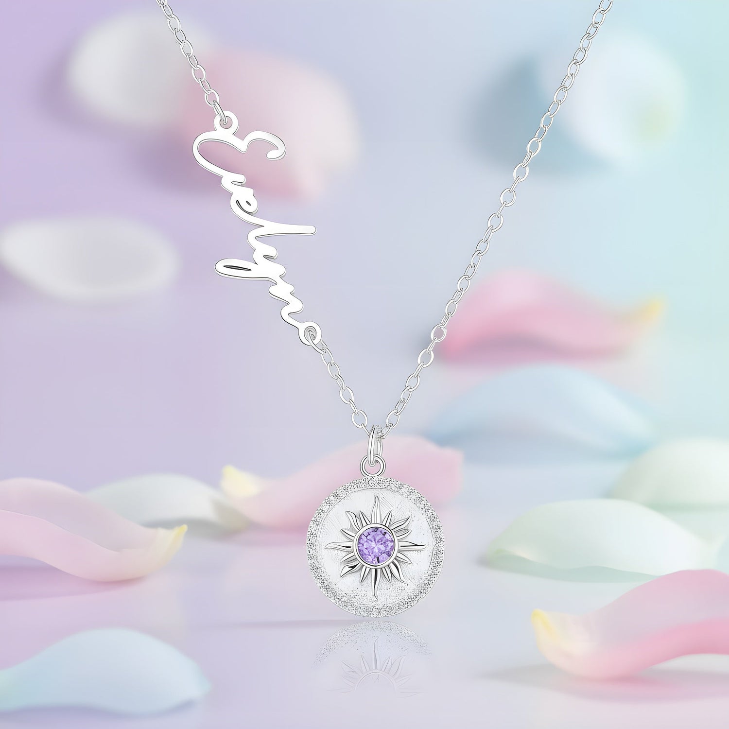 Birthstone Sunburst Necklace - United Bracelets