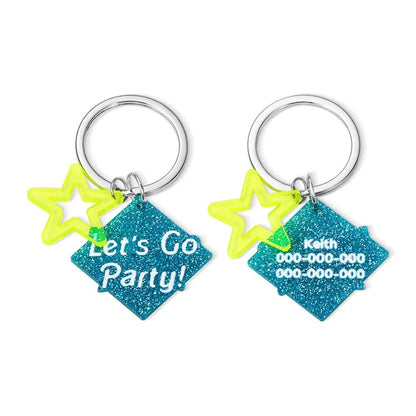 Bright Acrylic Pet ID Tag - United Bracelets