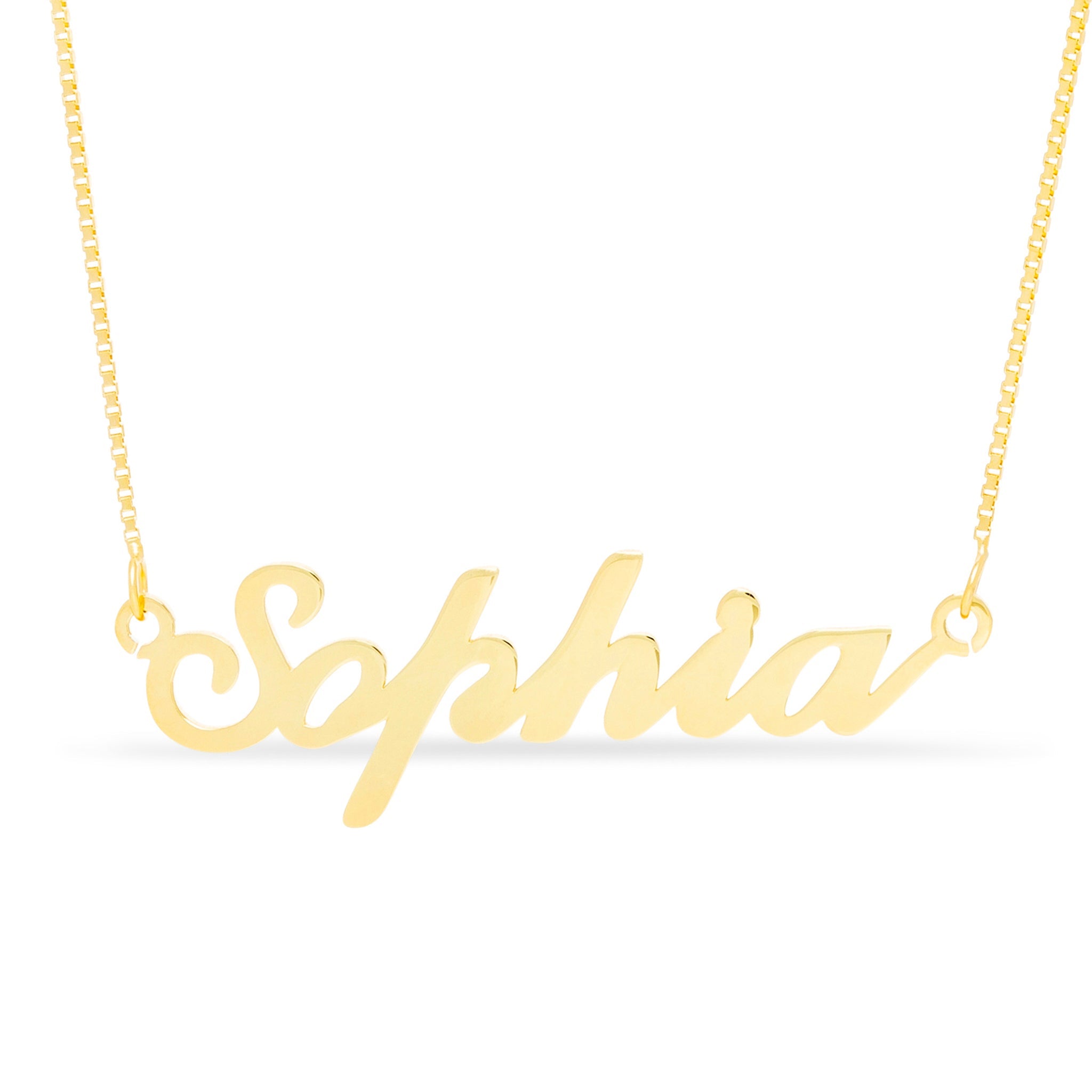 Carrie Style Name Necklace Box Chain - United Bracelets