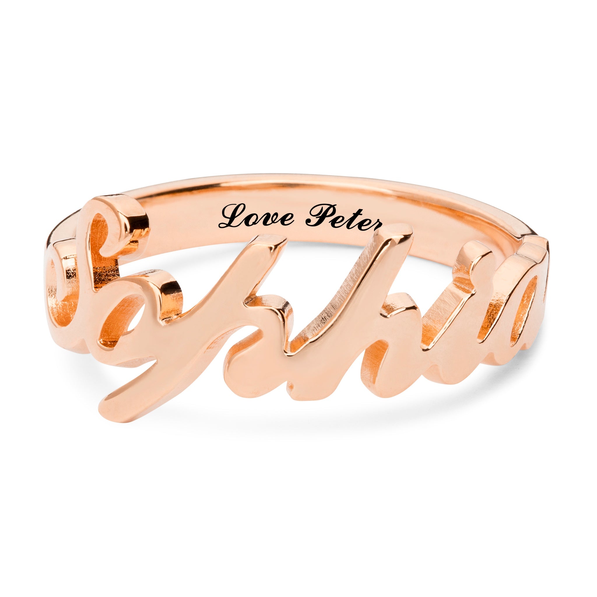 Carrie Style Name Ring - United Bracelets