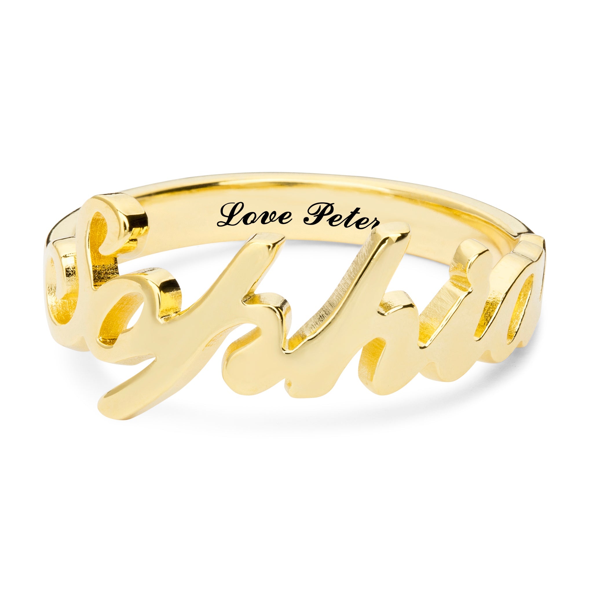 Carrie Style Name Ring - United Bracelets