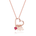 Charming Heart Necklace with Initials - United Bracelets