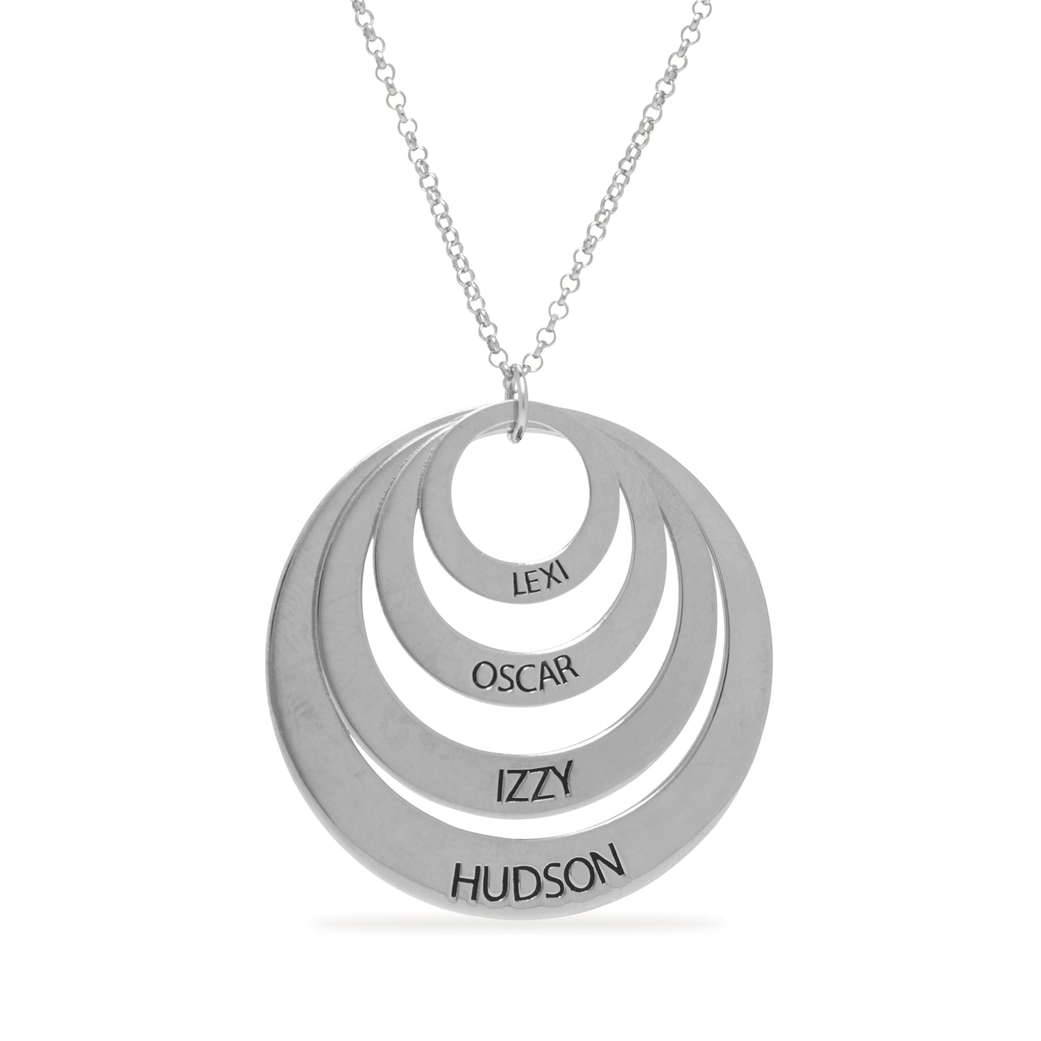 Circles Of Love Name Necklace - United Bracelets