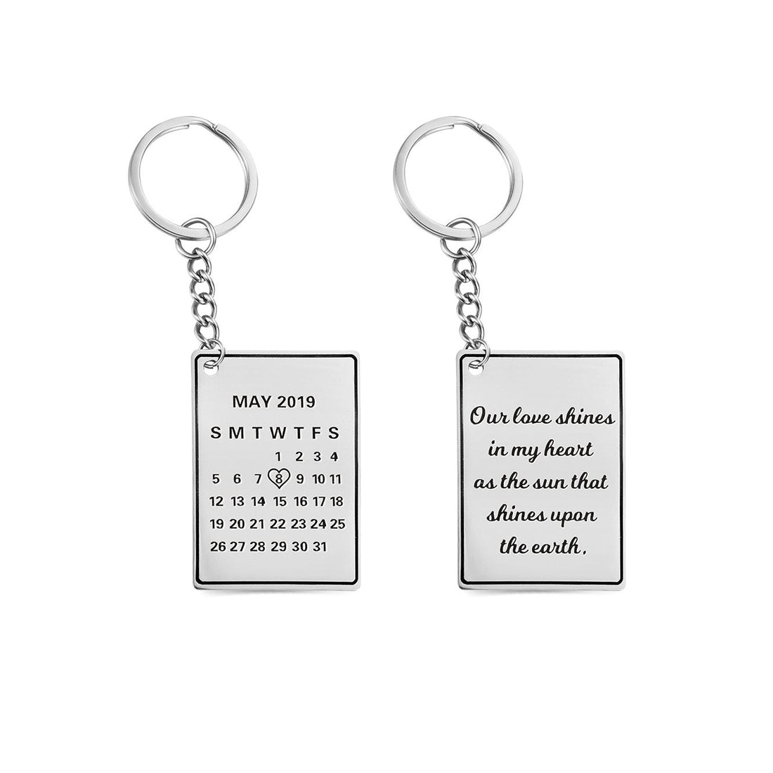 Crossed Paths Street Sign Keychain - United Bracelets