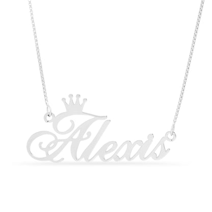 Crown Name Necklace - United Bracelets