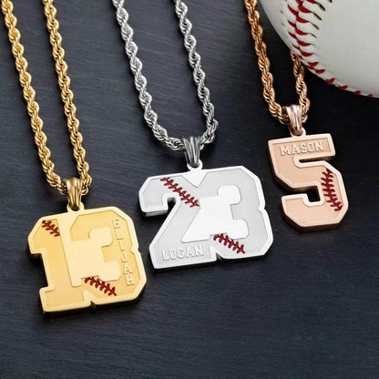 Custom Sports Number Necklace - United Bracelets