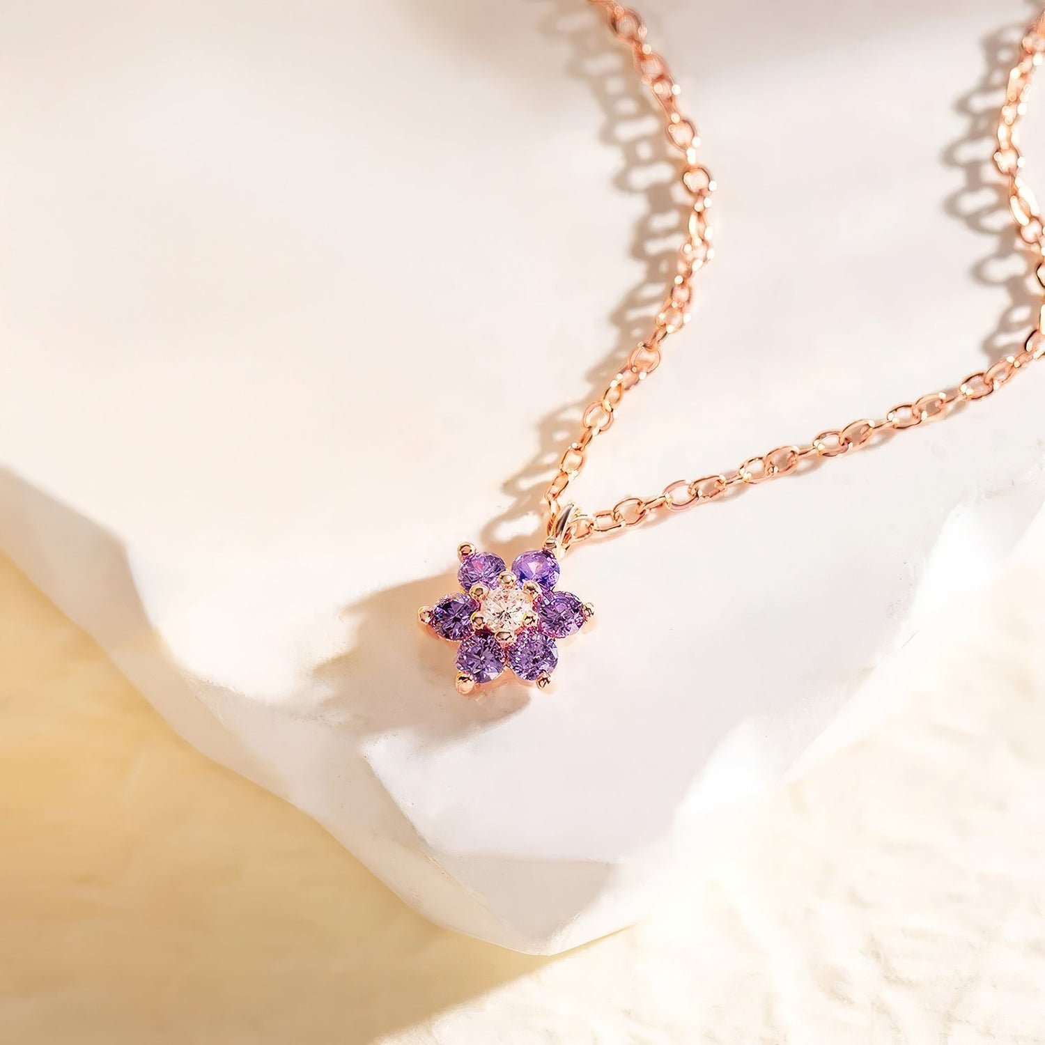 Dainty Birthstone Flower Necklace - United Bracelets