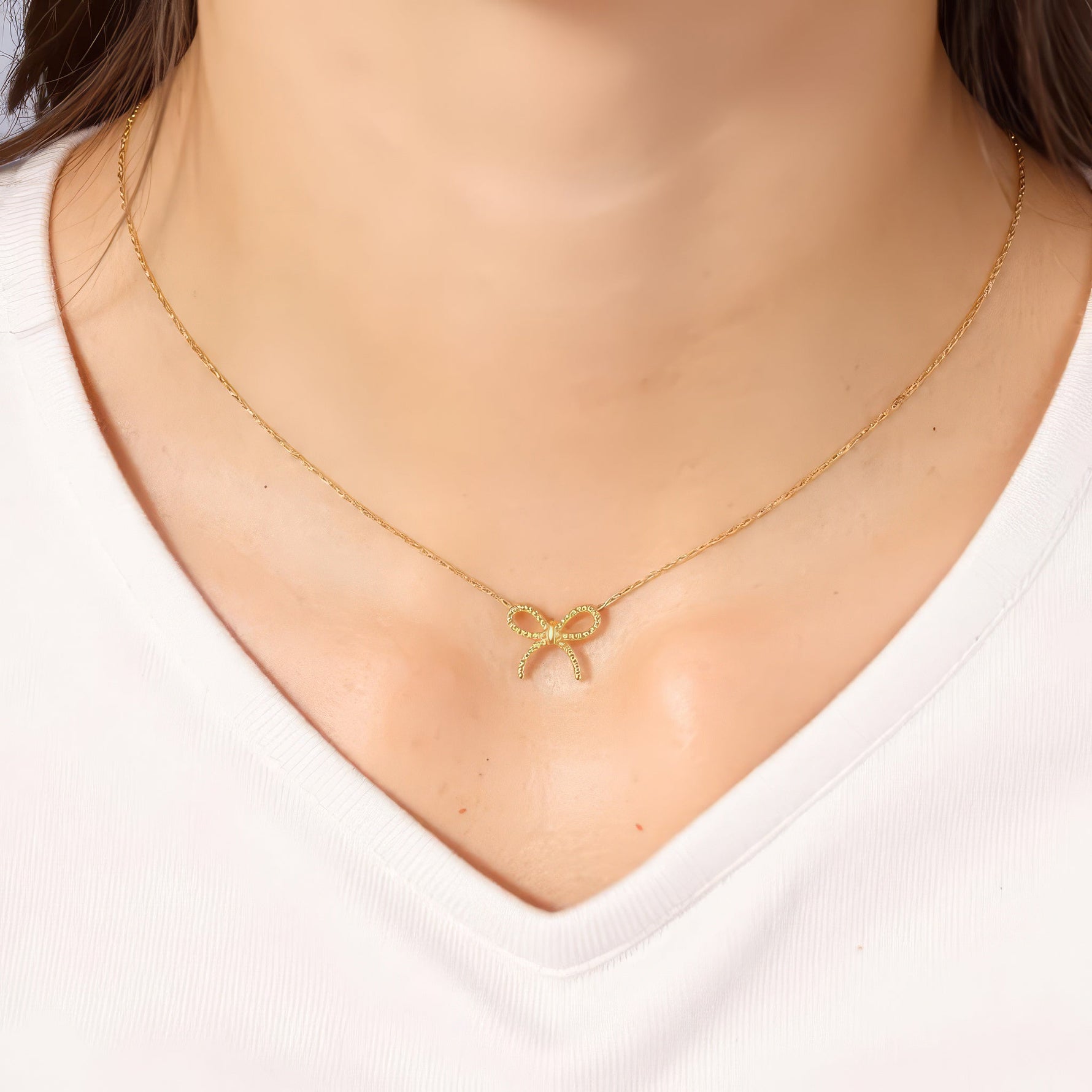 Dainty Bow Necklace - United Bracelets