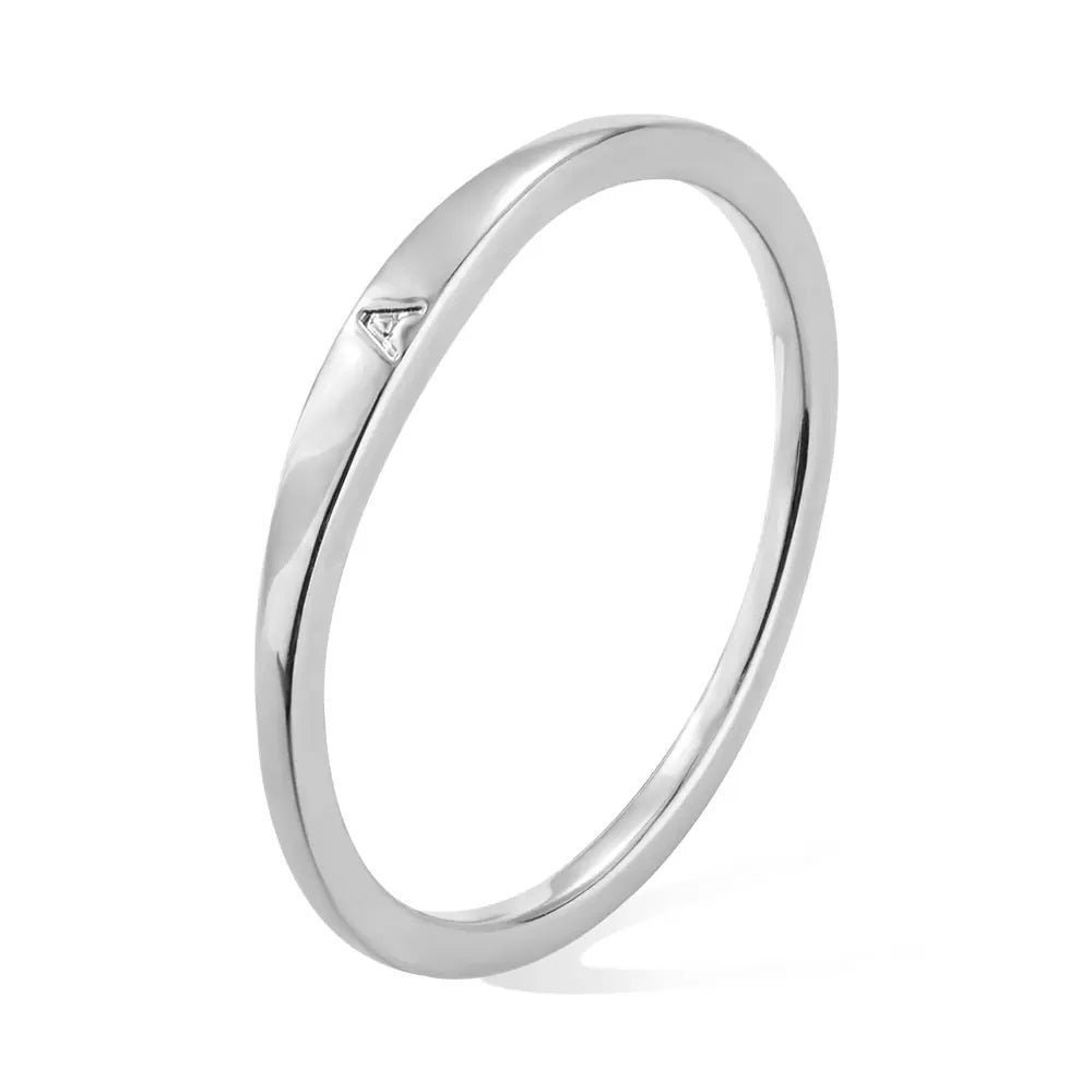 Dainty Initial Ring – United Bracelets