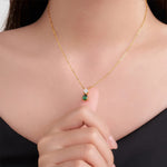 Double Drop Birthstone Necklace - United Bracelets