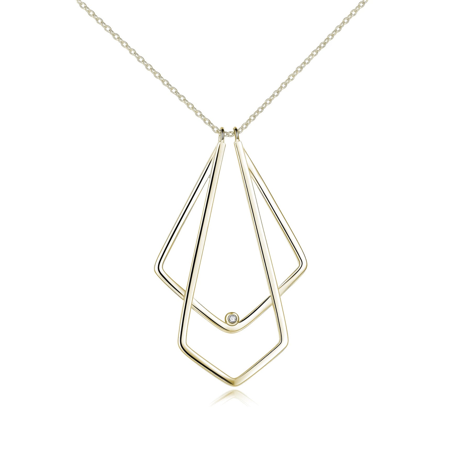 Doubled Drop Ring Holder Necklace - United Bracelets