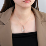 Doubled Drop Ring Holder Necklace - United Bracelets