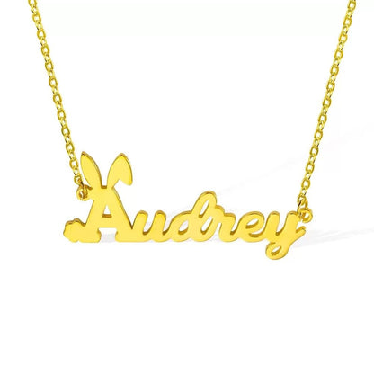 Easter Bunny Name Necklace - United Bracelets