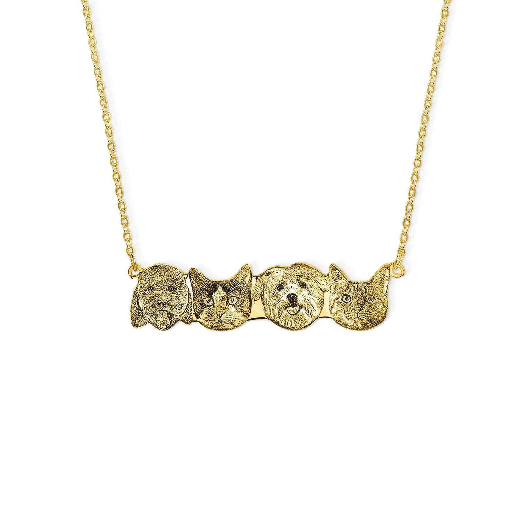 Engraved Pet Portrait Necklace - United Bracelets