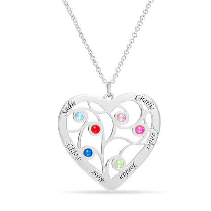 Family Tree Heart Necklace - United Bracelets