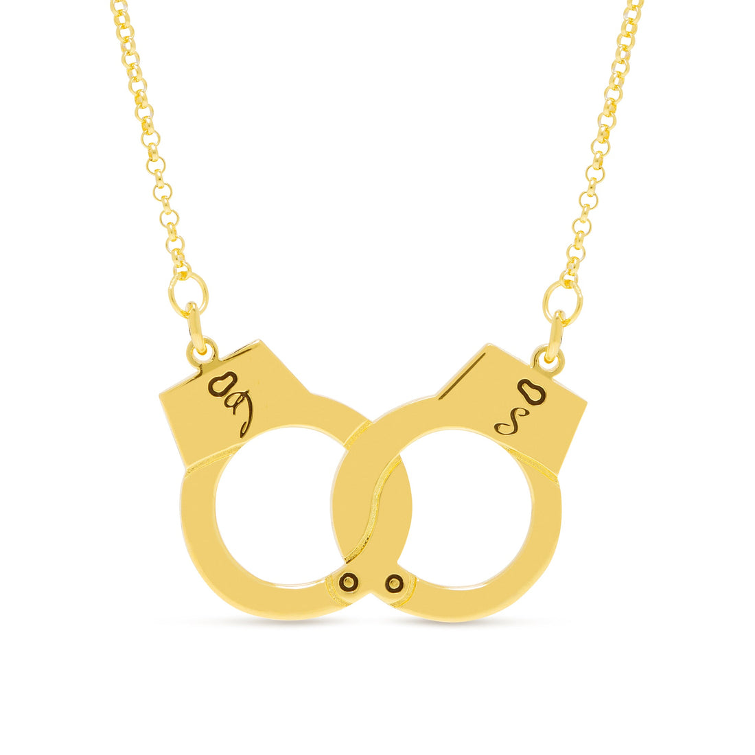 Handcuff Initial Necklace - United Bracelets