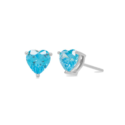 Heart Birthstone Stud Earrings - United Bracelets