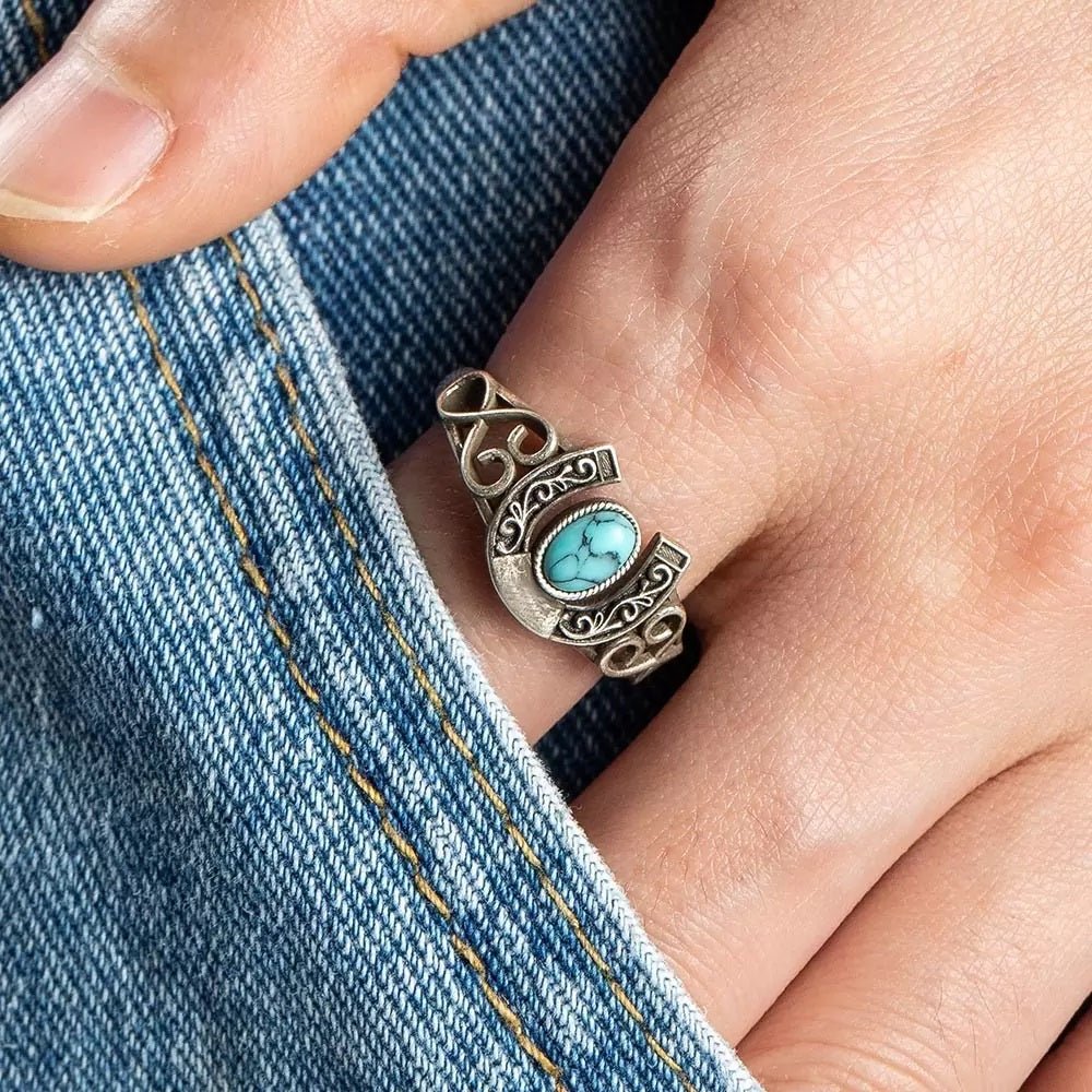 Horseshoe Turquoise Ring - United Bracelets