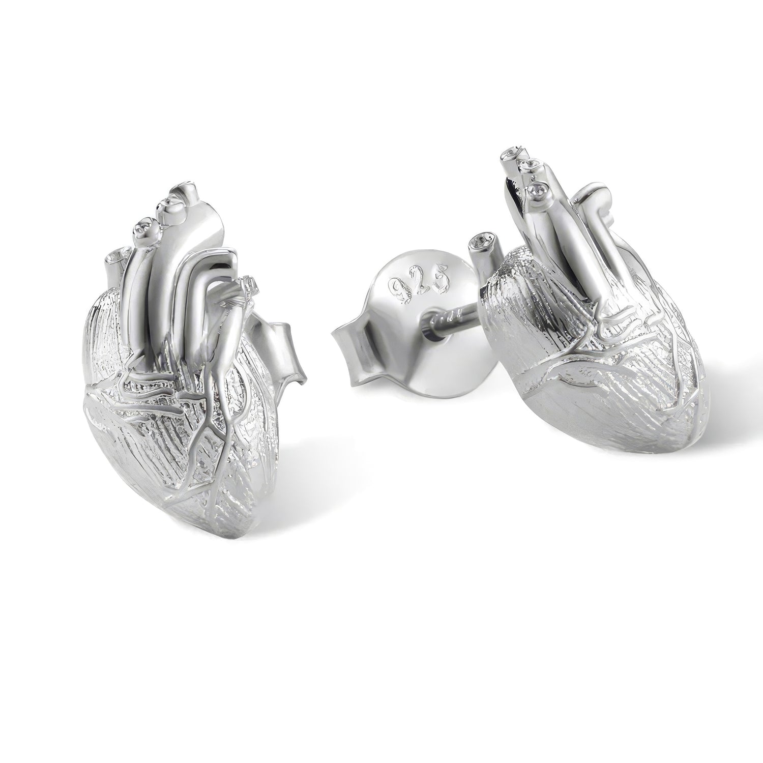 Anatomical Heart Stud Earrings
