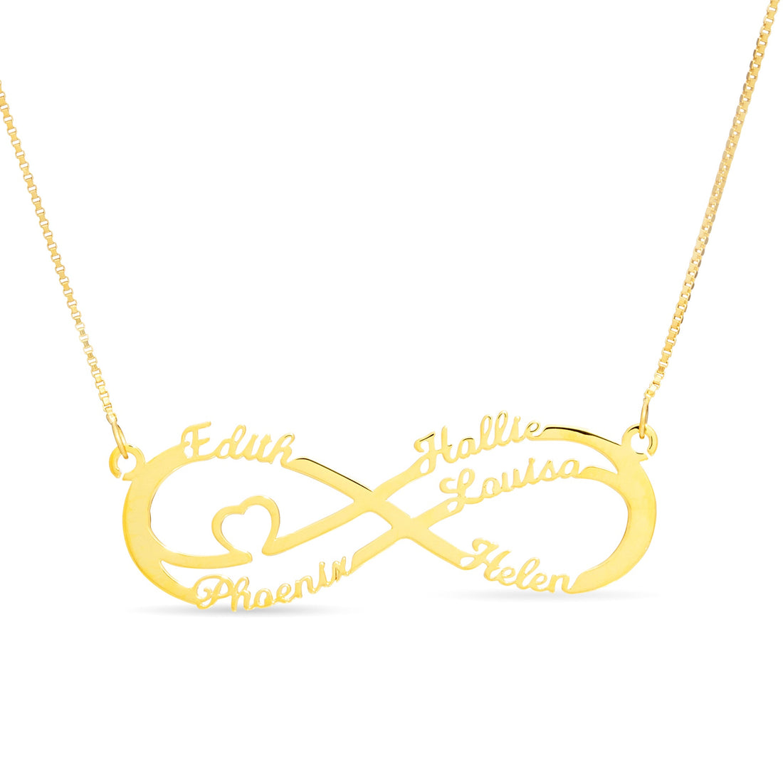 Infinity Name Necklace - 5 Names - United Bracelets