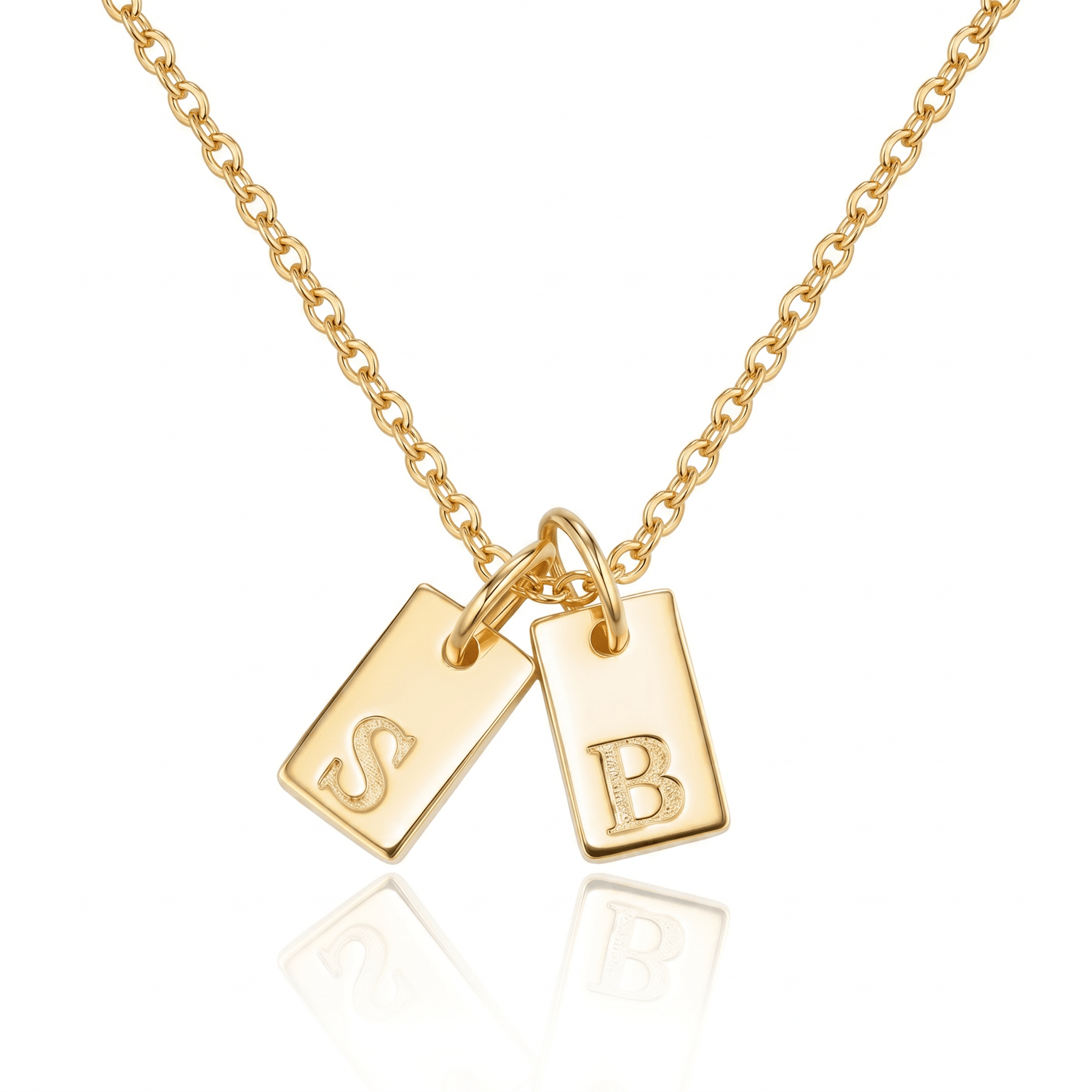 Initial Tag Necklace - United Bracelets