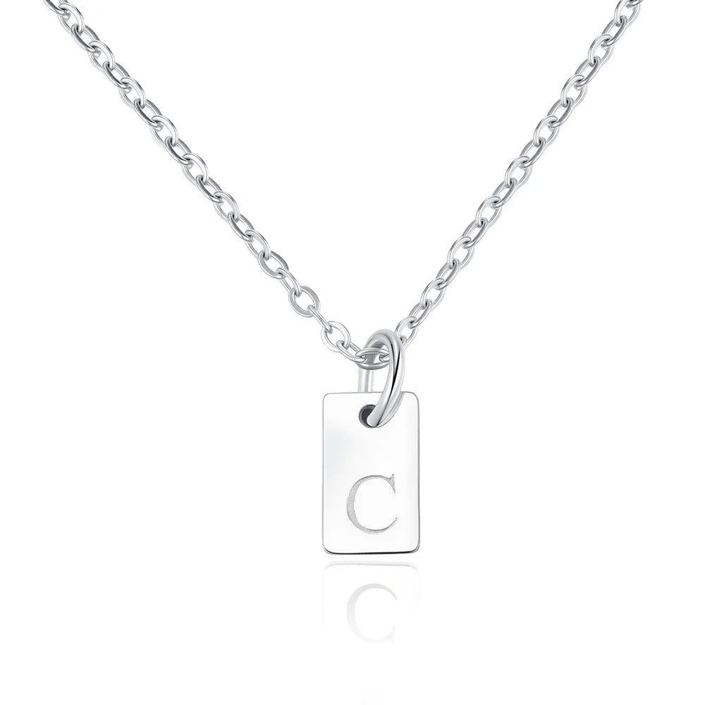 Initial Tag Necklace - United Bracelets