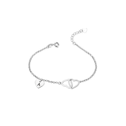 Interlocking Heart Anklet - United Bracelets