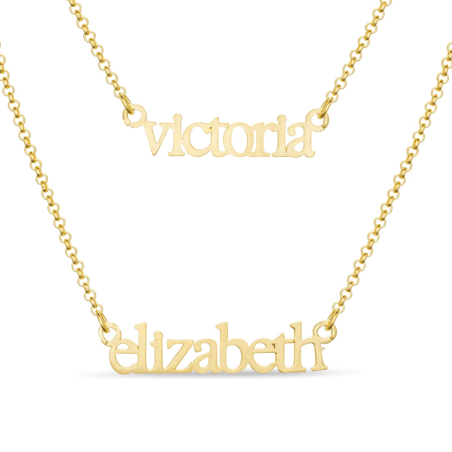 Layered Name Necklace - United Bracelets