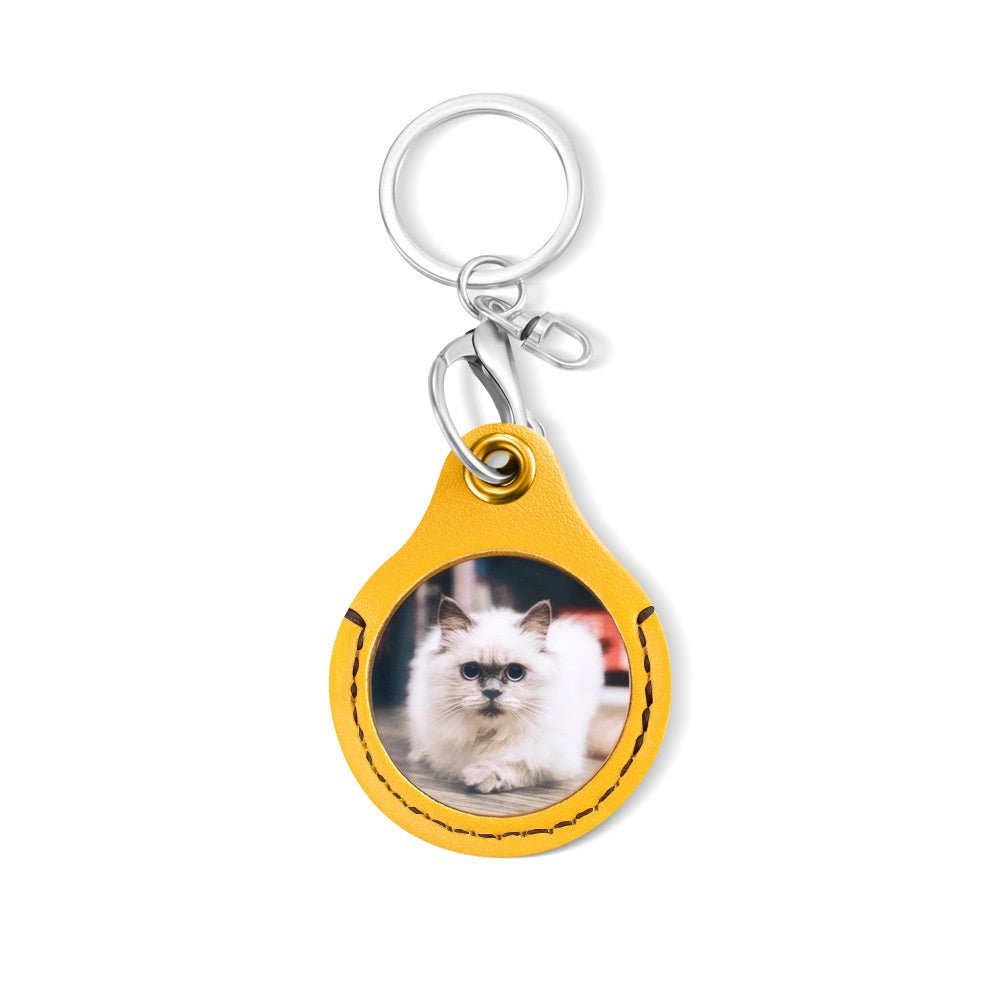 Leather Pet Photo Keychain - United Bracelets