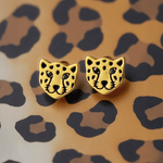 Leopard Face Stud Earrings - United Bracelets